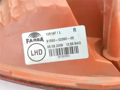 Second-hand car spare part right tailgate light for toyota auris (e15) 1.6 vvti oem iam references 8155102400  12916fl