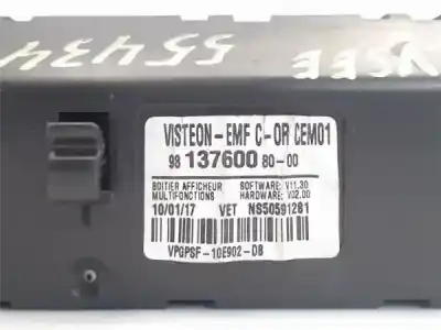 Second-hand car spare part clock for citroen c-elysee (dd_) 1.6 bluehdi 100 oem iam references 9813760080  