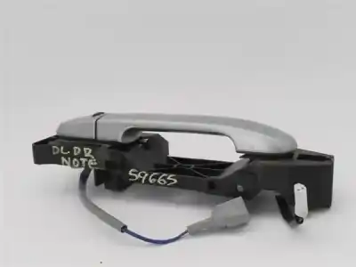 Peça sobressalente para automóvel em segunda mão PUXADOR EXTERIOR FRENTE DIREITO por NISSAN NOTE (E11E)  Referências OEM IAM 80640AX12A  80640AX62C