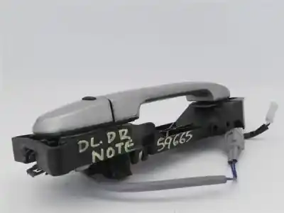 Peça sobressalente para automóvel em segunda mão puxador exterior frente direito por nissan note (e11e) 1.5 dci turbodiesel cat referências oem iam 80640ax12a  80640ax62c