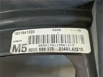 Peça sobressalente para automóvel em segunda mão termoventilador elétrico por nissan note (e11e) 1.5 dci turbodiesel cat referências oem iam 21481ay610