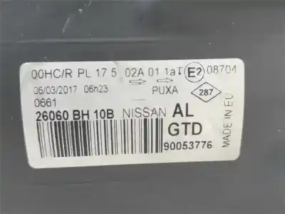 Second-hand car spare part left headlight for nissan note ii (e12) 1.4 visia oem iam references 26060bh10a  