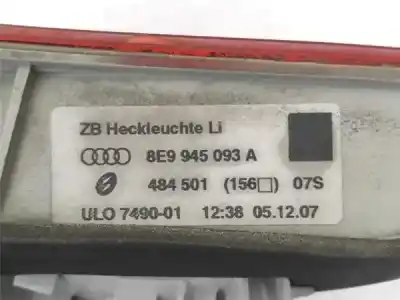 Second-hand car spare part interior light for audi a4 avant (8e) 2.0 tdi oem iam references 8e9945093a  