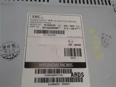 Автозапчастина б/у аудіо система / радіо cd для kia ceed (jd) 1.4 concept посилання на oem iam 96170a2000wk  