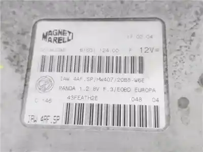 Second-hand car spare part ecu engine control for fiat ii panda (169) 1.2 oem iam references 55190098  6160112400