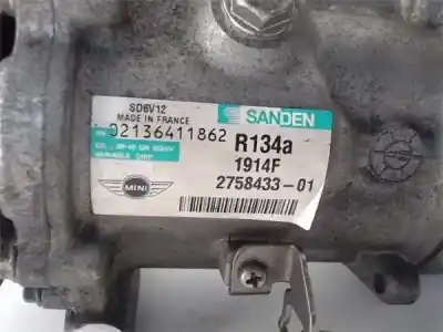 Автозапчастина б/у компресор кондиционера для mini mini (r56) 1.6 16v cat посилання на oem iam 64529223392  275843301