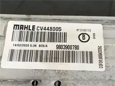 Peça sobressalente para automóvel em segunda mão intercooler por citroen c3 aircross ii (2r_, 2c_) 1.2 puretech 110 (2rhnzb 2rhnzw 2rhnpx 2rhnpj) referências oem iam 9803900780