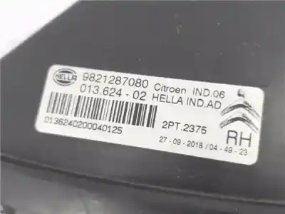 Peça sobressalente para automóvel em segunda mão farol / farolim direito por citroen c4 cactus 1.5 bluehdi 100 referências oem iam yq00052680  9821287080