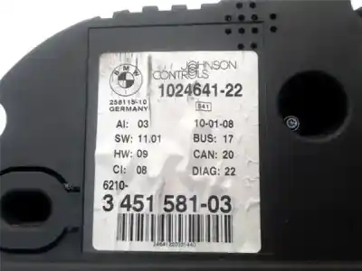 Peça sobressalente para automóvel em segunda mão quadrante por bmw serie x3 (e83) 3.0d referências oem iam 62103451582  