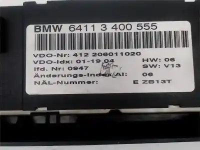 Peça sobressalente para automóvel em segunda mão comando de sofagem (chauffage / ar condicionado) por bmw serie x3 (e83) 3.0d referências oem iam 64113400555  