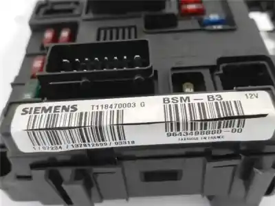 Second-hand car spare part fuse box unit for citroen c2 (jm_) 1.1 oem iam references 9643498880  6500y1