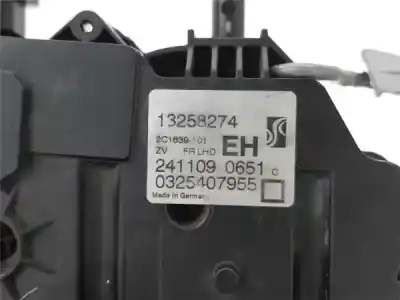 Second-hand car spare part front right central locking system for opel corsa d 1.3 cdti oem iam references 133264  13258274