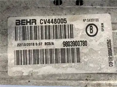 Peça sobressalente para automóvel em segunda mão intercooler por citroen c4 cactus 1.5 bluehdi 100 referências oem iam 9803900780