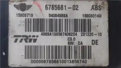 Second-hand car spare part abs for mini one 1.4 95cv oem iam references 678568102  