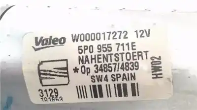 Recambio de automóvil de segunda mano de motor limpiaparabrisas trasero para seat altea (5p1) 1.9 tdi referencias oem iam 5p0955711e  