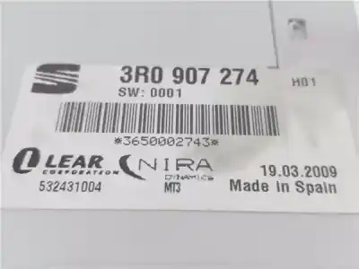 Second-hand car spare part electronic module for seat exeo st (3r5) 2.0 reference oem iam references 3r0907274  