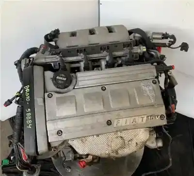 Second-hand car spare part complete engine for fiat bravo (182) 1.8 16v / 16v 115 gt oem iam references 182a2000  
