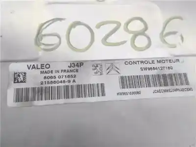 Second-hand car spare part ecu engine control for citroen c2 (jm_) 1.4 oem iam references 9664127180  