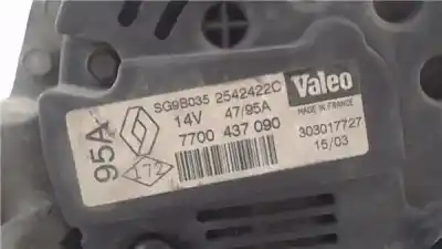 Автозапчастина б/у генератор для renault clio ii fase ii (b/cb0) 1.2 authentique посилання на oem iam 8200373636  