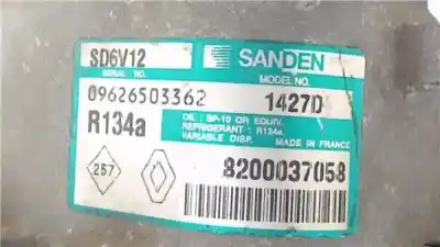 Peça sobressalente para automóvel em segunda mão compressor de ar condicionado a/a a/c por renault clio ii fase ii (b/cb0) 1.2 authentique referências oem iam 8200953358  