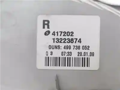 Автозапчастина б/у правий ліхтар для opel astra h (a04) 1.7 cdti (l48) посилання на oem iam 93186477  