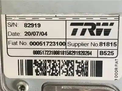 Автозапчастина б/у рульва колонка для fiat stilo (192_) 1.9 jtd (192_xe1a) посилання на oem iam 51723100