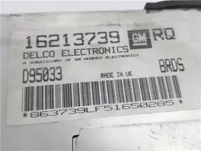 Peça sobressalente para automóvel em segunda mão centralina de motor uce por opel corsa b (s93) 1.4 i 16v (f08. f68. m68) referências oem iam 16213739  