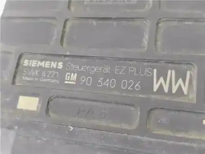 Peça sobressalente para automóvel em segunda mão centralina de motor uce por opel kadett e (t85) 1.6 i (c19, d19) referências oem iam 90340026  5wk6221