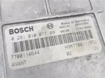 Tweedehands auto-onderdeel ecu motorcontroller voor renault megane scenic (ja0/1_) 1.9 dti (ja0n) oem iam-referenties 7700114644  0281010077