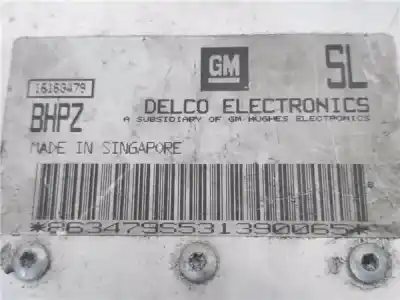 Pezzo di ricambio per auto di seconda mano centralina motore per opel corsa a 1.6 gsi riferimenti oem iam 16163479  
