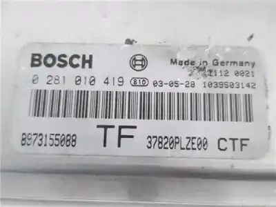 İkinci el araba yedek parçası ecu motor kontrol cihazi için honda civic vi hatchback (eu_, ep_) 1.7 ctdi oem iam referansları 8973155088  0281010419
