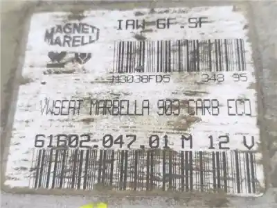 Peça sobressalente para automóvel em segunda mão centralina de motor uce por seat marbella (28a) 0.9 cat referências oem iam iaw6fsf  6060204701m