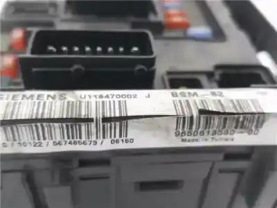 Second-hand car spare part fuse box unit for citroen berlingo 1.9 d multispace oem iam references 9650618580  u118470002j