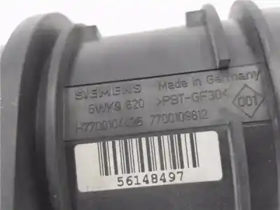 Second-hand car spare part flowmeter for renault megane ii ranchera familiar (km0/1_) 1.5 dci (km02. km13) oem iam references 7700109812  5wk9620 Second-hand car spare part flowmeter for renault megane ii ranchera familiar (km0/1_) 1.5 dci (km02. km13) oem iam references 7700109812  5wk9620