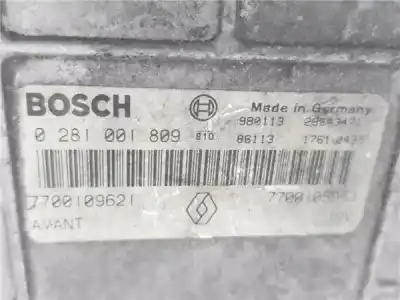 Автозапчастина б/у ебу контролер двигуна для renault megane scenic (ja0/1_) 1.9 dti (ja0n) посилання на oem iam 7700109621  281001809