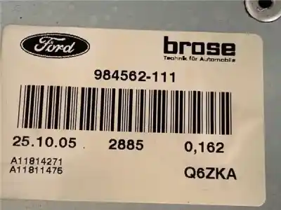 Second-hand car spare part driver left window regulator for ford focus ii (da_) 1.6 tdci oem iam references 984562111  