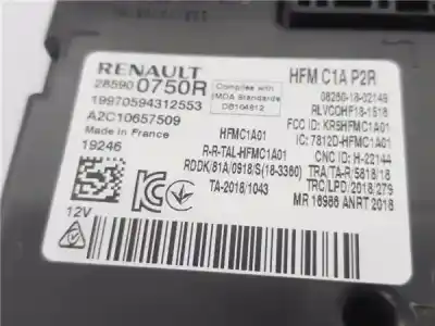 Second-hand car spare part comfort module for renault clio v 1.0 tce oem iam references 285900750r  a2c10657509