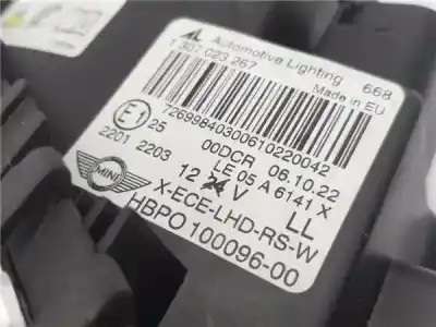 Second-hand car spare part right headlight for mini mini (r56) 1.6 cooper s oem iam references 1307023267  1,30733e+11