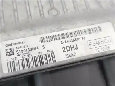 Second-hand car spare part ecu engine control for ford c-max (cb7) (2010->) 1.6 titanium [1.6 ltr. - 85 kw tdci cat] oem iam references av6112a650yj  s180133044b