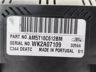Pezzo di ricambio per auto di seconda mano controllo climatico per ford c-max (cb7) (2010->) 1.6 titanium [1.6 ltr. - 85 kw tdci cat] riferimenti oem iam am5t18c612bm  