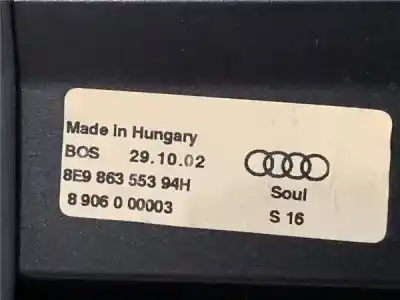 Автозапчасти б/у ЗАДНИЙ ПОДДОН за AUDI AUDI A4 AVANT (B8) (2008 - 2015) CJCA ссылки OEM IAM 8E986355394H  