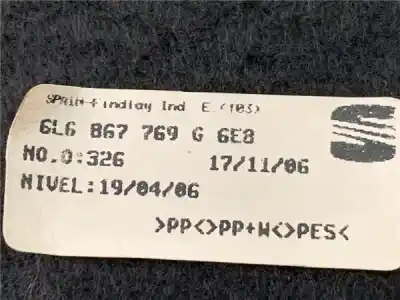 Автозапчасти б/у ЗАДНИЙ ПОДДОН за SEAT IBIZA III (6L1) 1.4 16V ссылки OEM IAM 6L6867769G  