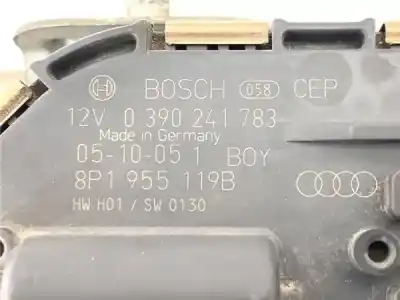 Автозапчасти б/у МОТОР ПЕРЕДНЕГО СТЕКЛООЧИСТИТЕЛЯ за AUDI A3 SPORTBACK (8PA) 2.0 TDI Ambiente ссылки OEM IAM 8P1955119B  