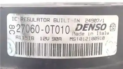 Peça sobressalente para automóvel em segunda mão alternador por toyota auris (e15) 1.6 vvti referências oem iam 270600t010  ms1012100910