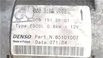 Second-hand car spare part starter motor for smart for two 0.7 oem iam references 0003188v008  