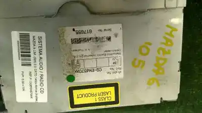 Second-hand car spare part audio system / radio cd for mazda 6 lim. (gh) 2.0 crtd 140cv active oem iam references cqem4570ak