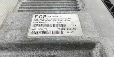 Автозапчасти б/у блок управления двигателем за lancia ypsilon (101) 1.3 multijet 16v platino (66kw) (10.2006->) ссылки oem iam 51792919  7160004002