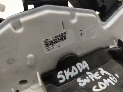 Second-hand car spare part rear left door lock for skoda superb combi (3v5) active oem iam references 6v0839015  