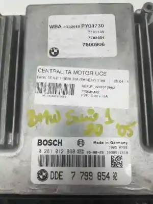 Second-hand car spare part ecu engine control for bmw serie 1 berlina (e81/e87) 118d oem iam references 0281012880 18650752 779985402