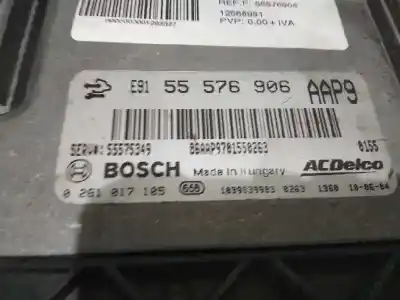 Second-hand car spare part ecu engine control for opel insignia a sedán (g09) 2.0 cdti (69) oem iam references 55576906  12668991